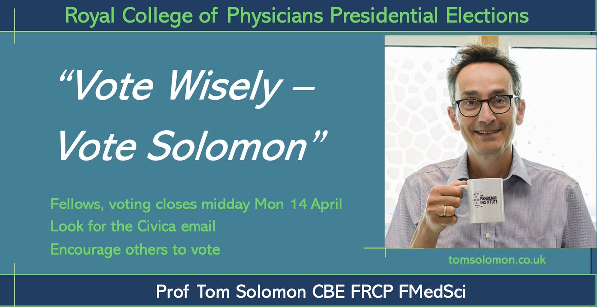 Prof Tom Solomon CBE tweet media