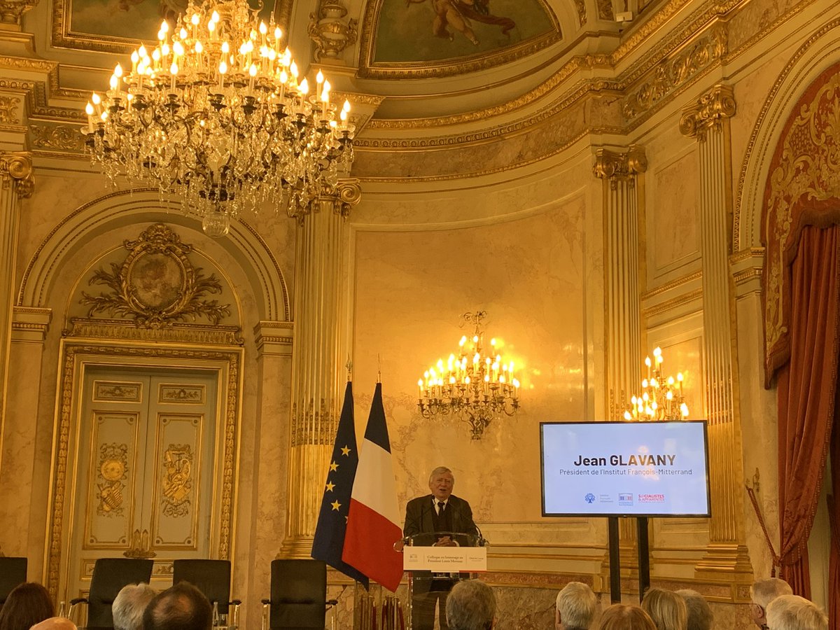 Hommage à #LouisMermaz ancien Pdt AN, Hôtel de Lassay. Accueil <a href="/YaelBRAUNPIVET/">Yaël Braun-Pivet</a> Pdte AN, <a href="/BorisVallaud/">Boris VALLAUD</a> et <a href="/faureolivier/">Olivier Faure</a>. Plusieurs grands témoins #PierreJoxe, #DidierMigaud, <a href="/pierre_denizet/">Pierre Denizet</a>, <a href="/erwannbinet/">Erwann Binet</a>… Conclusion <a href="/JeanGlavany/">glavany jean</a> pdt <a href="/IFMitterrand/">Institut François Mitterrand</a>. Rencontre avec beaucoup d’amis.