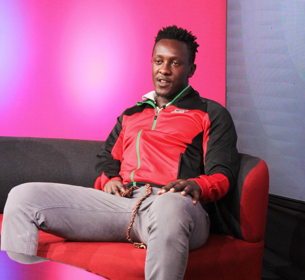 Y254Channel's tweet photo. Jairus Ong'eta and Samson Ojuka sharing their story on being medalists in 100m and 400m Grand prix sprinting in Dubai Grand prix and African Long jump Paralympic respectively #PowerTalkShow https://t.co/YLqfAQy1ND