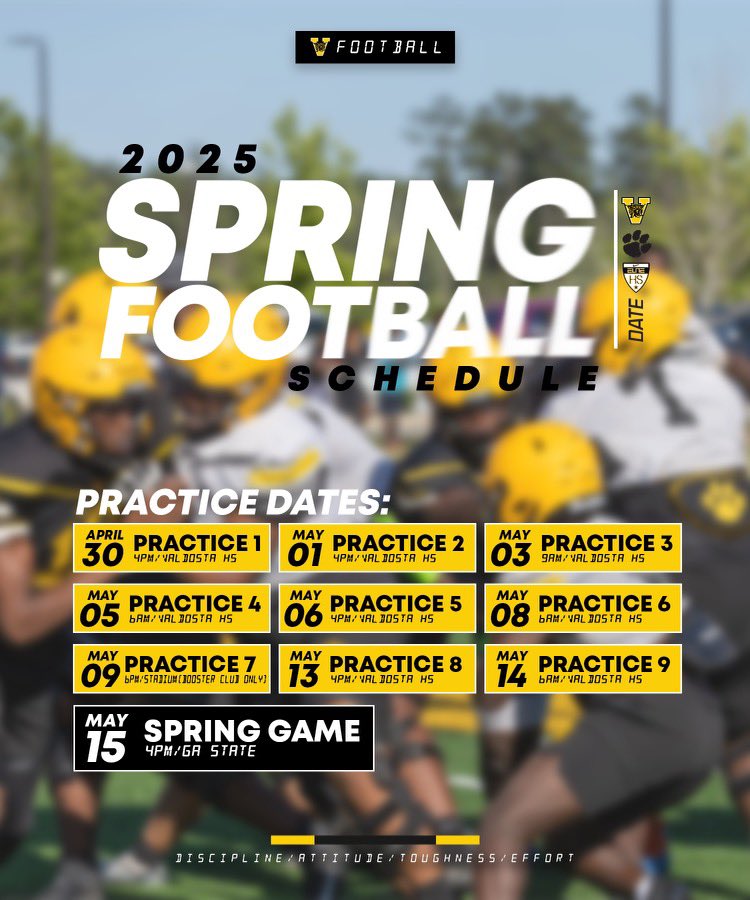 Valdosta Football (@24vhsfootball) on Twitter photo It’s about that time!!! Spring Football in Titletown is right around the corner! 😤 #Valdosta #SpringFootball #TitleTown #GoCats #DATE <a href="/shelton_felton/">Coach Shelton Felton</a> It’s about that time!!! Spring Football in Titletown is right around the corner! 😤 #Valdosta #SpringFootball #TitleTown #GoCats #DATE <a href="/shelton_felton/">Coach Shelton Felton</a>