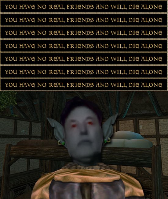 DeMickyD's tweet image. Man the Morrowind dream sequences were always so intense 😱