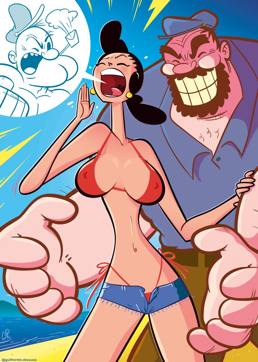 E se... rolasse uma HQ da Olivia Palito, que passou a vida sendo disputada por dois marmanjos ultra violentos? Mesmo amando Popeye, será que essas confusões não abalariam o relacionamento deles? E se a Olivia comesse o espinafre e decidisse ela mesmo resolver essa eterna treta?!