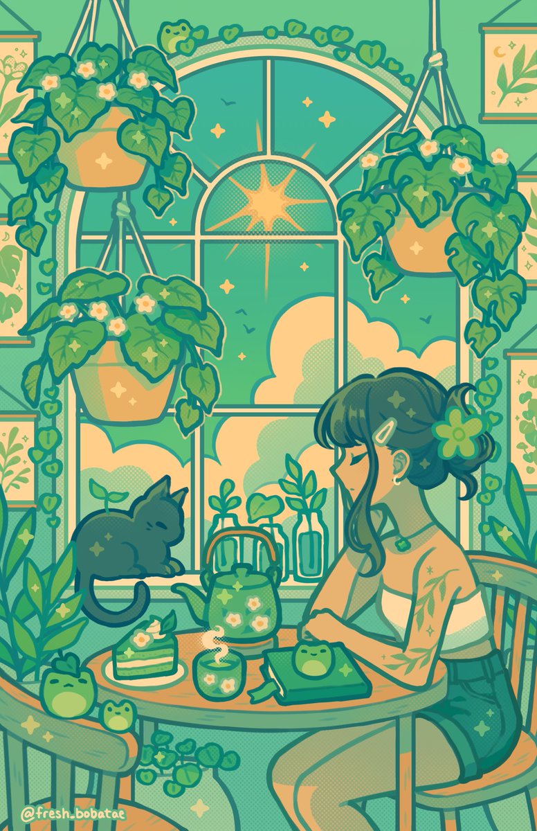 Green vibes 🌿💚🐸