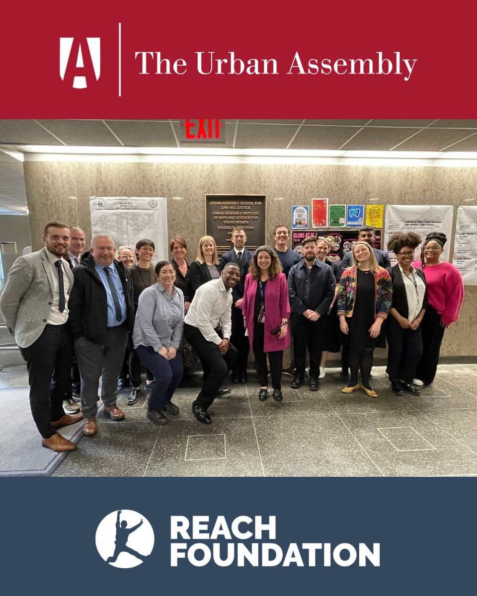 Urban Assembly (@urbanassembly) on Twitter photo UA was honored to host CEO’s and educational directors from across the UK through a sponsorship from the Reach Foundation! Thank you for joining us and learning more about how networks can collaborate to enhance public education. UA was honored to host CEO’s and educational directors from across the UK through a sponsorship from the Reach Foundation! Thank you for joining us and learning more about how networks can collaborate to enhance public education.