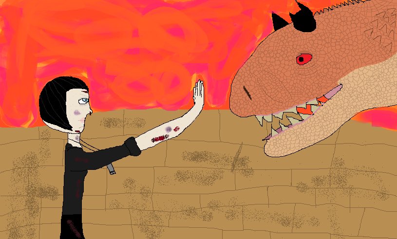 ItsJadeyXoXo's tweet image. Day 8 for my art challenge (Sunset)
•
•
•
•
#Thehandler #JurassicWorldChaosTheory #ChaosTheory #Jurassicworldthehandler #Carnotaurus #30dayartchallenge