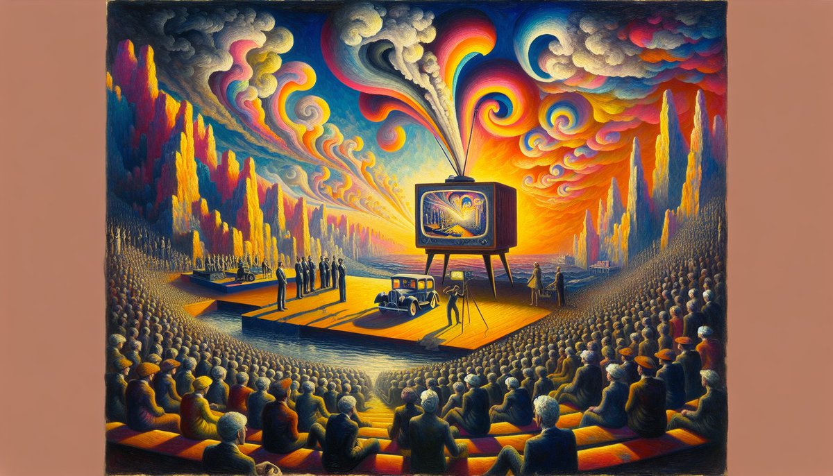 NftsDm's tweet image. The first color television broadcast in the United States – April 10, 1954
#ColorTV #BroadcastHistory #1950s #OnThisDay