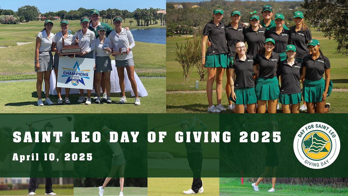 Support Saint Leo Athletics this Day of Saint Leo! Give today and help us continue to grow. 👉 giving.saintleo.edu #DayOfSaintLeo