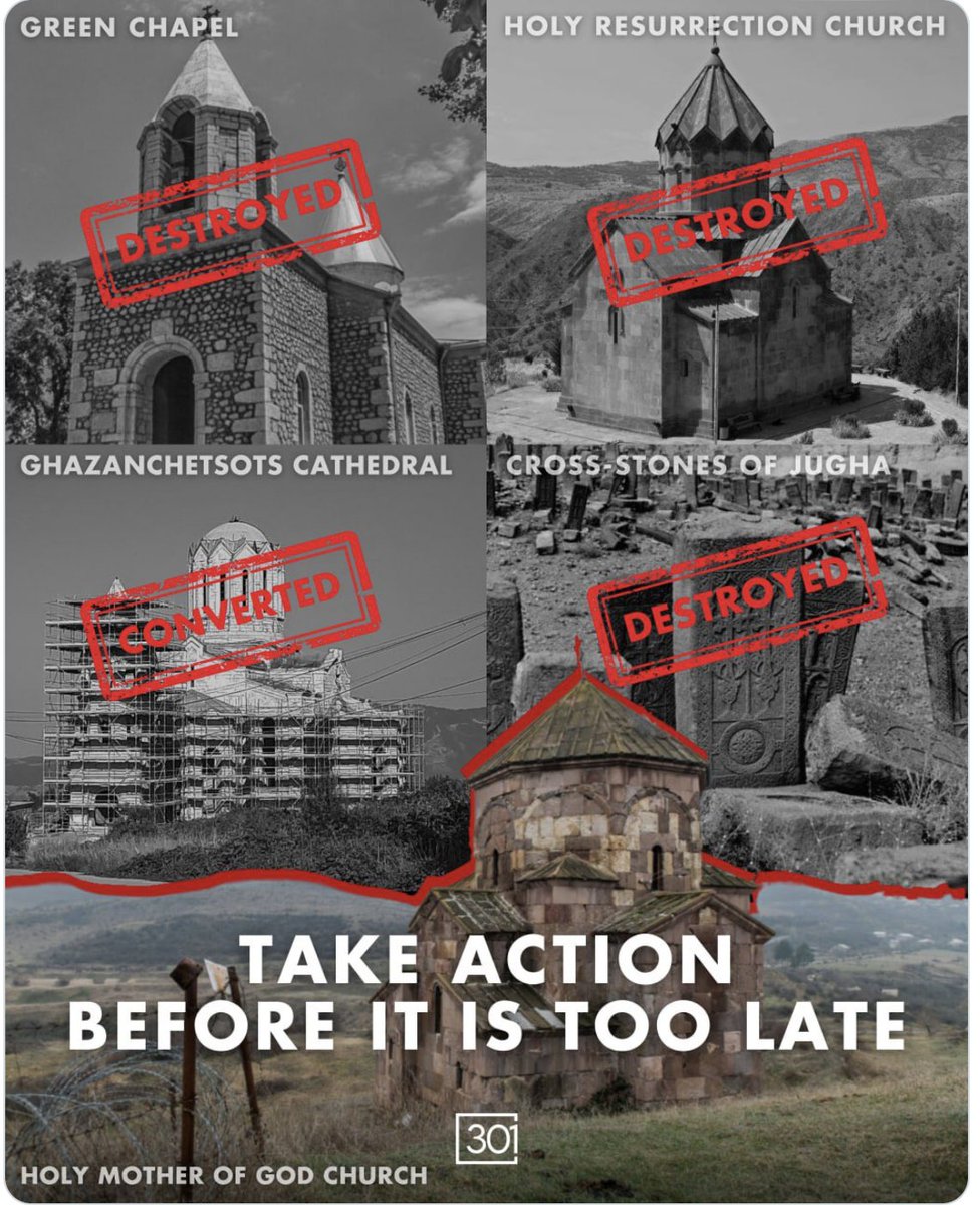 Are you aware of, and is it included, the role of Azerbaijan in destroying/converting the Armenian Christian cultural heritage  in the region? ⤵️
What a shame:  Your support contributes to the suppression of the historical and cultural significance of Armenian Christians’