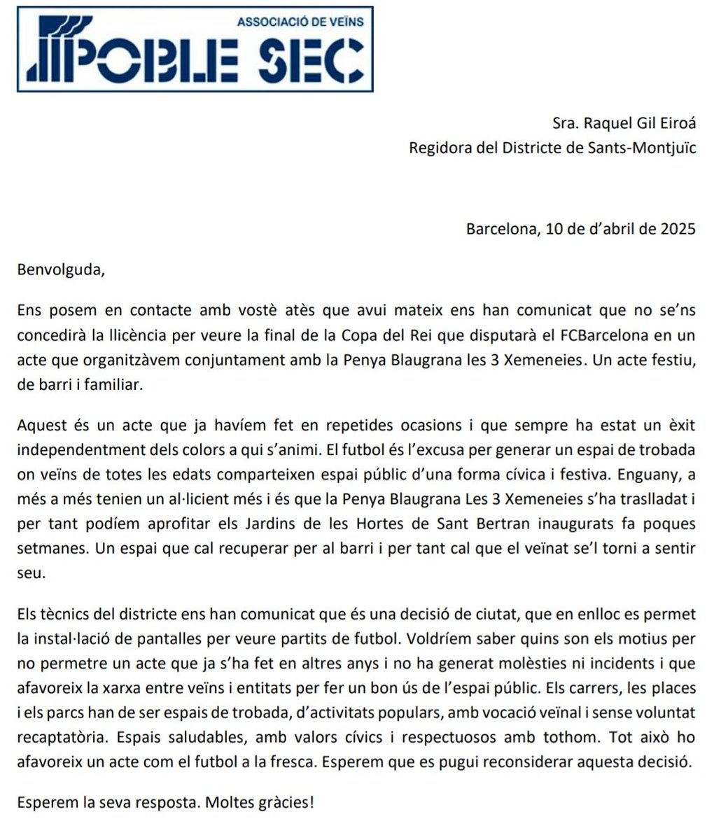 Associació de Veïns del Poble-sec tweet media