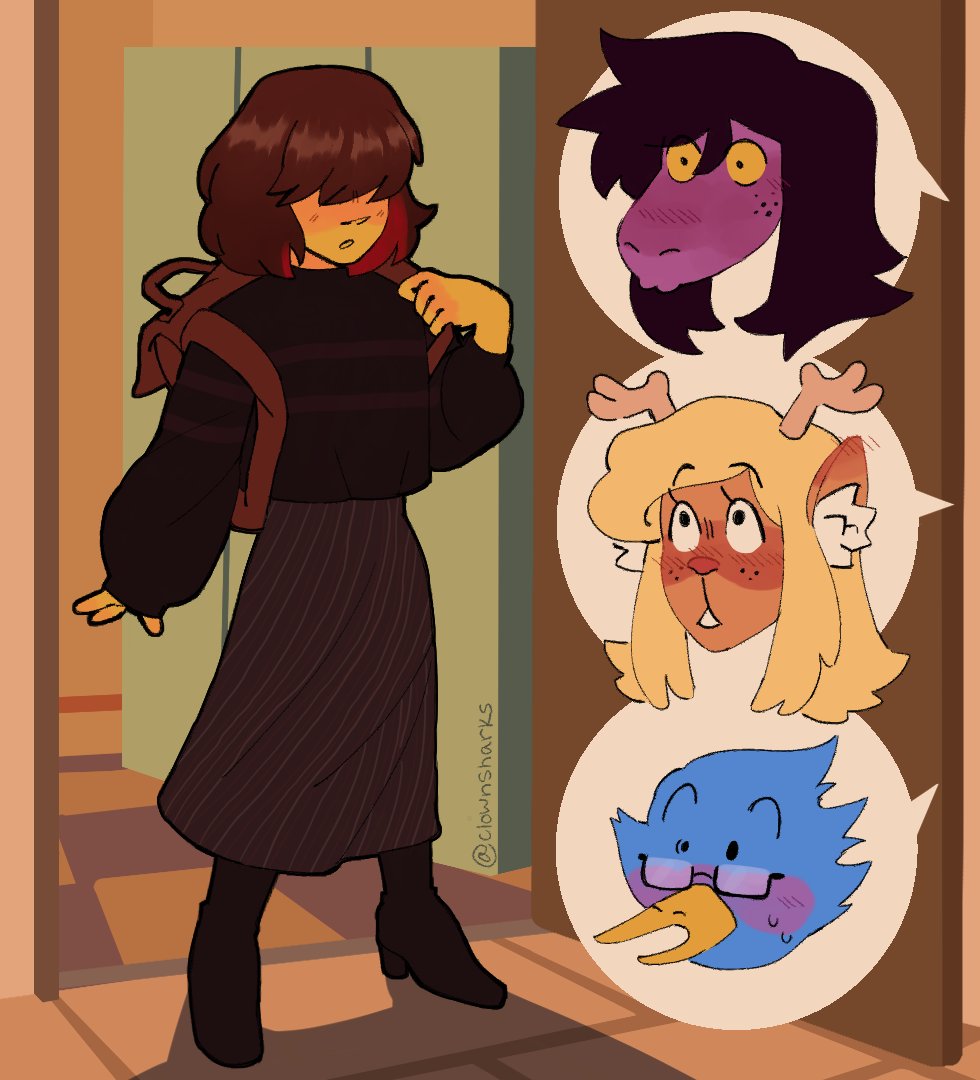 clownsharks's tweet photo. fashionably late #DELTARUNE https://t.co/GFb1wVZx5g