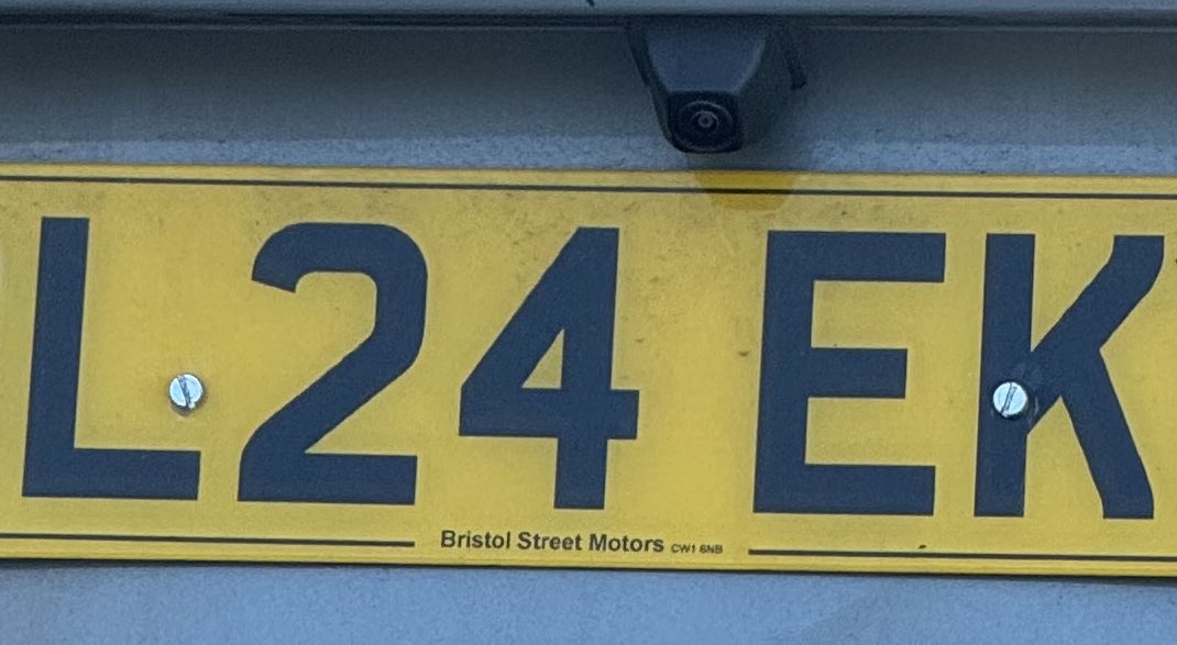 What kind of savage uses slotted screws on a number plate?