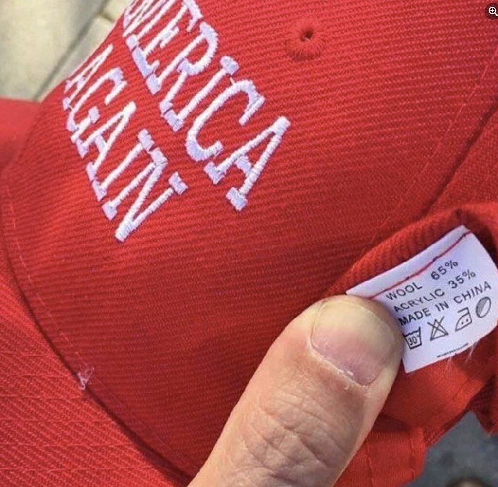 Can’t even make their own MAGAhats