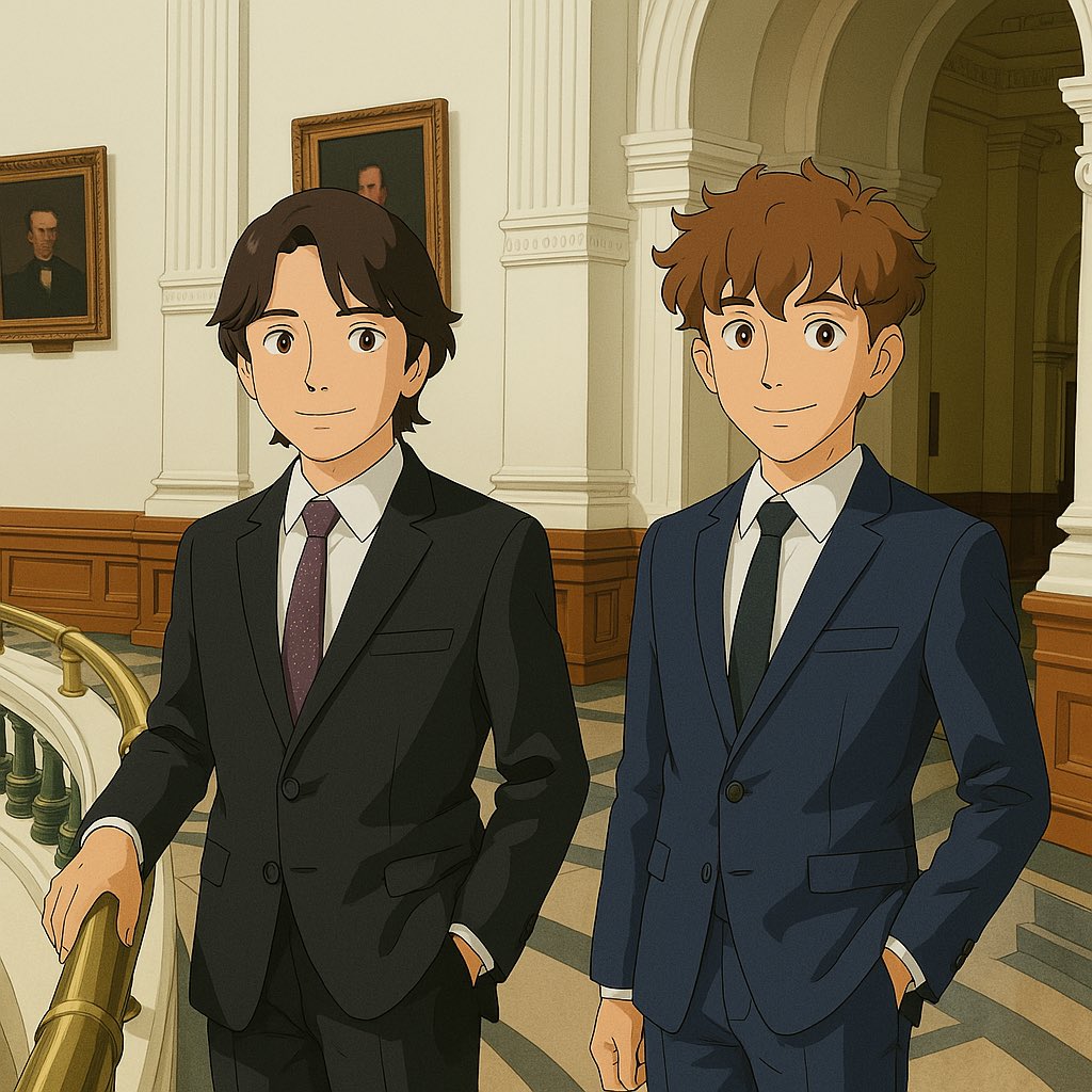 DenhamTwins's tweet photo. We’ve been Studio Ghibli characters in the Texas Capitol all along #TxLege https://t.co/1X5Th5sFGI