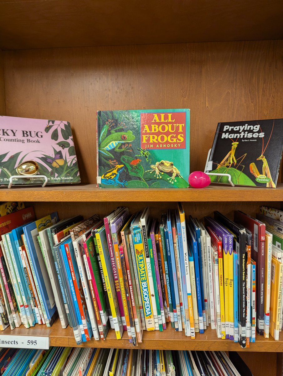 RES_Media_SMCPS's tweet photo. Somebunny hid eggs in our library today 🐰🐣 https://t.co/Xl8dj8lIhN