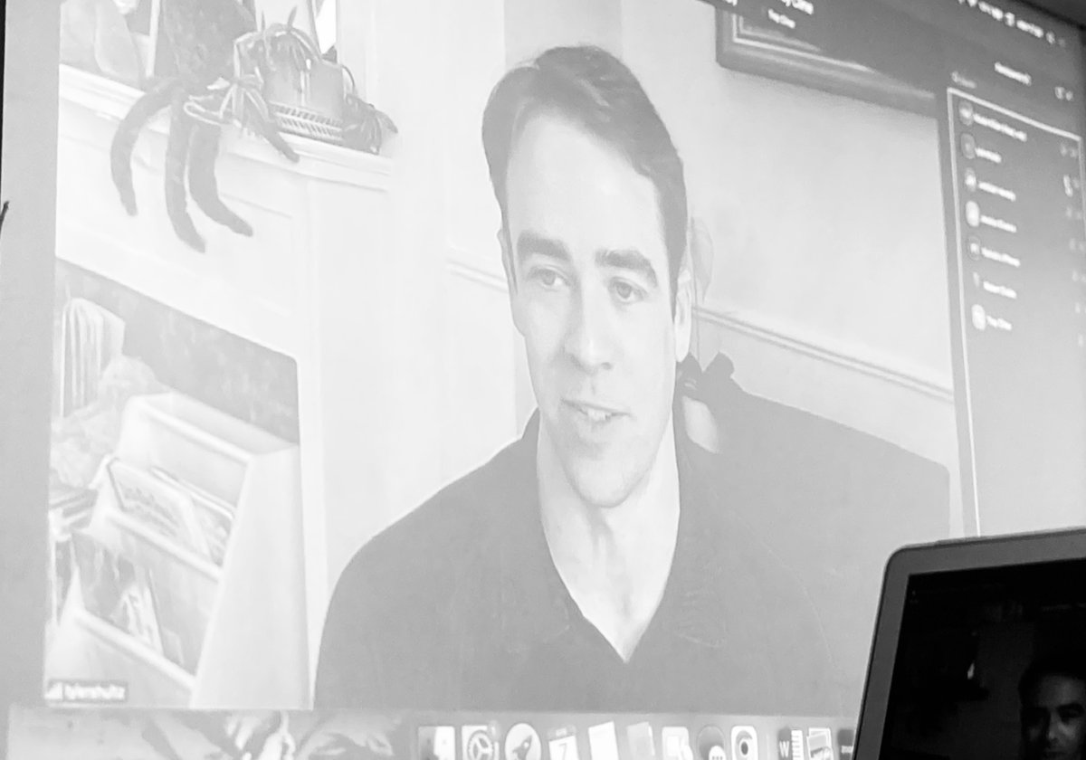 This week my students &amp; I had the great honor to welcome researcher, founder &amp; whistleblower <a href="/TylerShultz_/">tylershultz</a>. He e-visited our lecture to talk about his career, blood testing &amp; how he became a whistleblower against Theranos. Thank you very much for taking the time to speak to us!