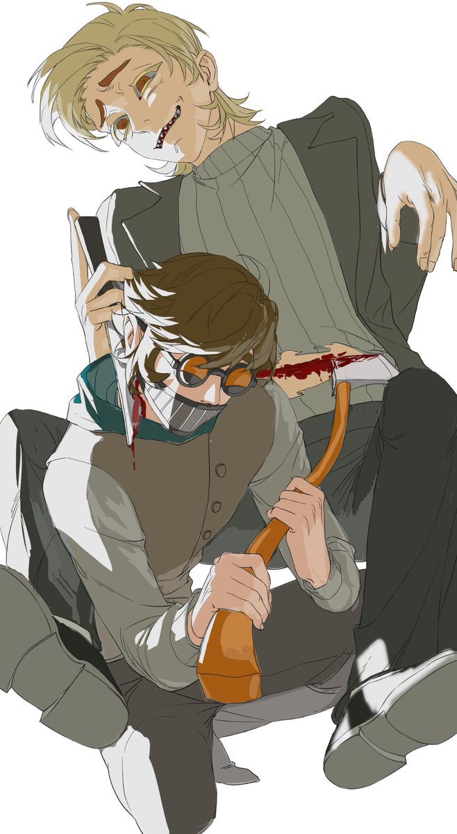 给我的亲亲好朋友画的赠图！菲菲躺在地上被剖开肚子嘻嘻，因为我的手机不知道怎么有效提及别人所以就直接发出来惹😩，打不打tag都没人看所以就不打了，瓜主人看到我就心满意足了.....