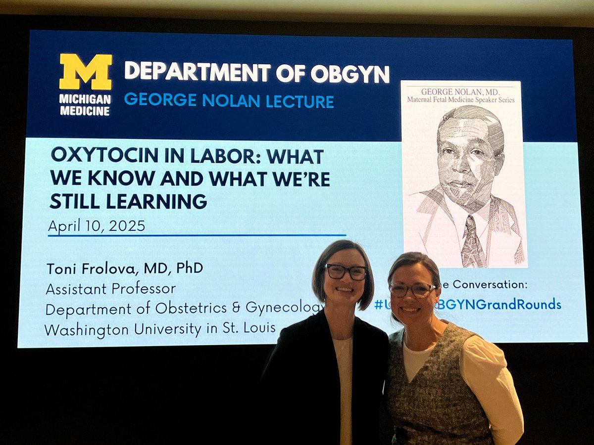 Molly Stout (@mollystout20) on Twitter photo The one and only <a href="/FrolovaToni/">Antonina (Toni) Frolova</a> giving the George Nolan Lecture at UMOBGYN. Reminding us all to be relentless in mechanistic and epi pursuits for safer births for all. <a href="/umichmedicine/">Michigan Medicine</a> <a href="/UMichOBGYN_Res/">UMichOBGYN Residency</a> <a href="/Dee_Fenner_MD/">Dee Fenner MD</a> <a href="/WashU_OBGYN/">WashU Medicine OBGYN</a> <a href="/Englandsk785/">Sarah England</a> The one and only <a href="/FrolovaToni/">Antonina (Toni) Frolova</a> giving the George Nolan Lecture at UMOBGYN. Reminding us all to be relentless in mechanistic and epi pursuits for safer births for all. <a href="/umichmedicine/">Michigan Medicine</a> <a href="/UMichOBGYN_Res/">UMichOBGYN Residency</a> <a href="/Dee_Fenner_MD/">Dee Fenner MD</a> <a href="/WashU_OBGYN/">WashU Medicine OBGYN</a> <a href="/Englandsk785/">Sarah England</a>