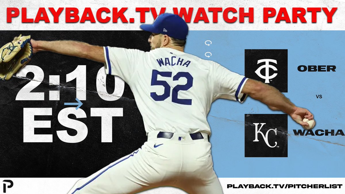 Join me today for a midday watch party on <a href="/WatchPlayback/">Playback</a> as we watch Bailey Ober face Michael Wacha!