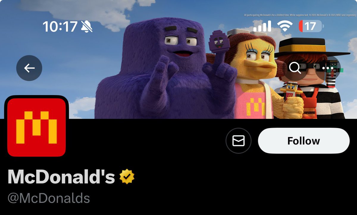 bubs 🪿 (@bubsicle_sol) on Twitter photo #GRIMACE is literally the banner on <a href="/McDonalds/">McDonald's</a> X page right now
yall are not bullish enough !!!!
5qnUfJL8yKEr4CJHKj97cwo29qst3GpD8gEpqf16pump #GRIMACE is literally the banner on <a href="/McDonalds/">McDonald's</a> X page right now
yall are not bullish enough !!!!
5qnUfJL8yKEr4CJHKj97cwo29qst3GpD8gEpqf16pump