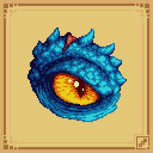 Grudumpf's tweet photo. Back in the #pixelart game with a dragon eye ! https://t.co/Di6tp7XhsD