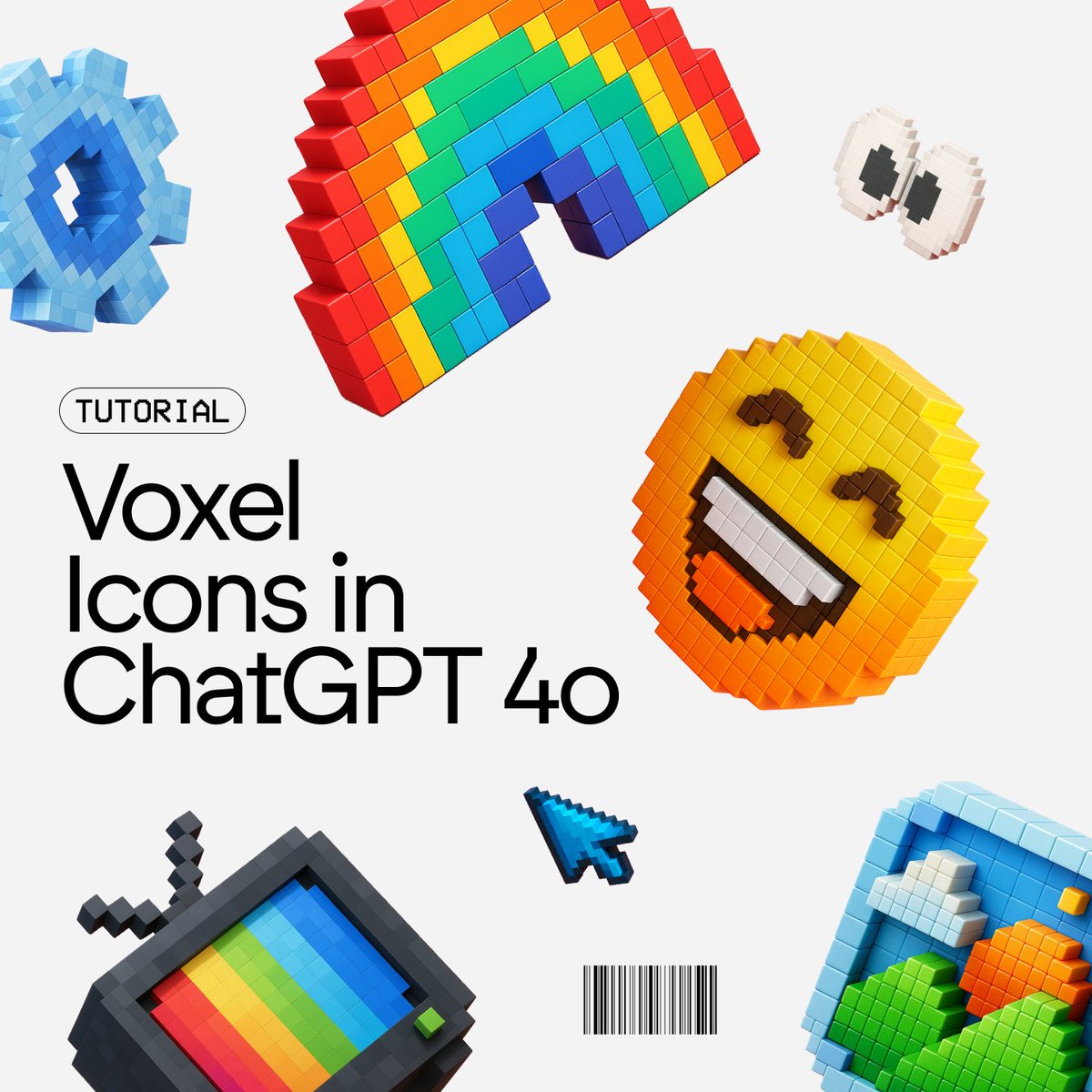 BrettFromDJ's tweet image. I can&apos;t stop making voxel icons in ChatGPT 4o.

Here&apos;s how I do it (includes prompt and reference photo):