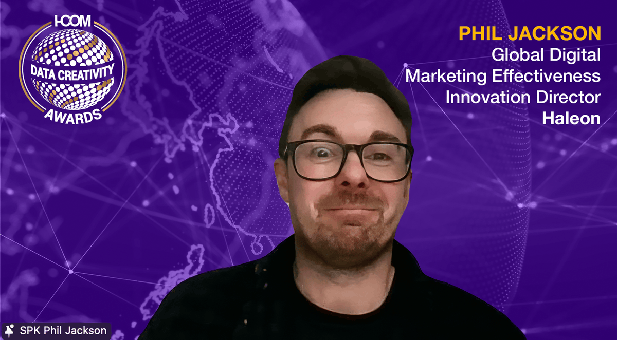 icomglobal's tweet photo. To conclude our finalist presentations, we have Phil Jackson and Van Huynh from @Haleon_health  showcasing their AI-powered Health Inclusivity Screener – an insightful look at optimizing advertising for impact through data-driven tools. https://t.co/O0bUQep1P9