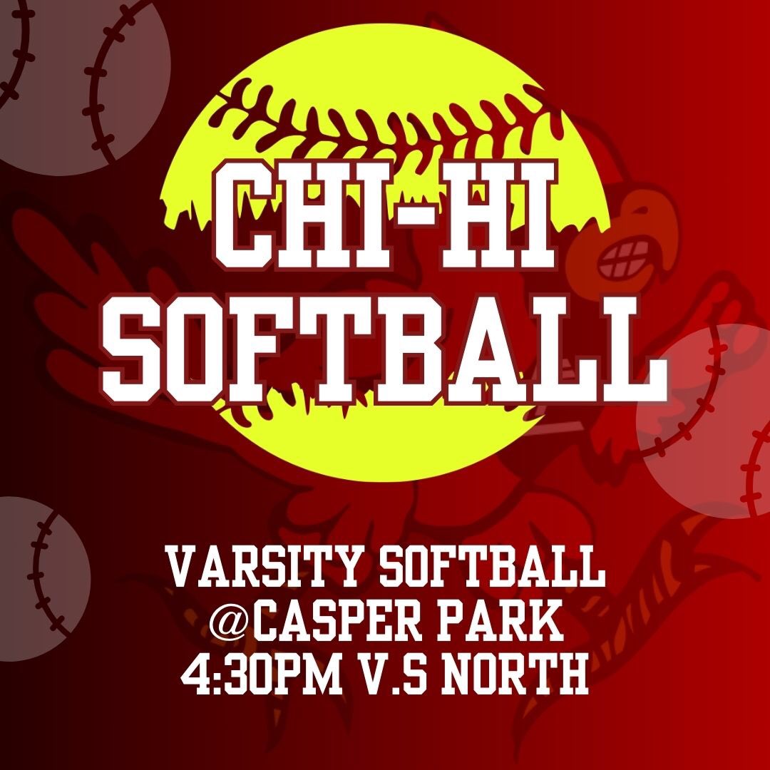 Come support our Softball team today at Casper Park! Good luck!