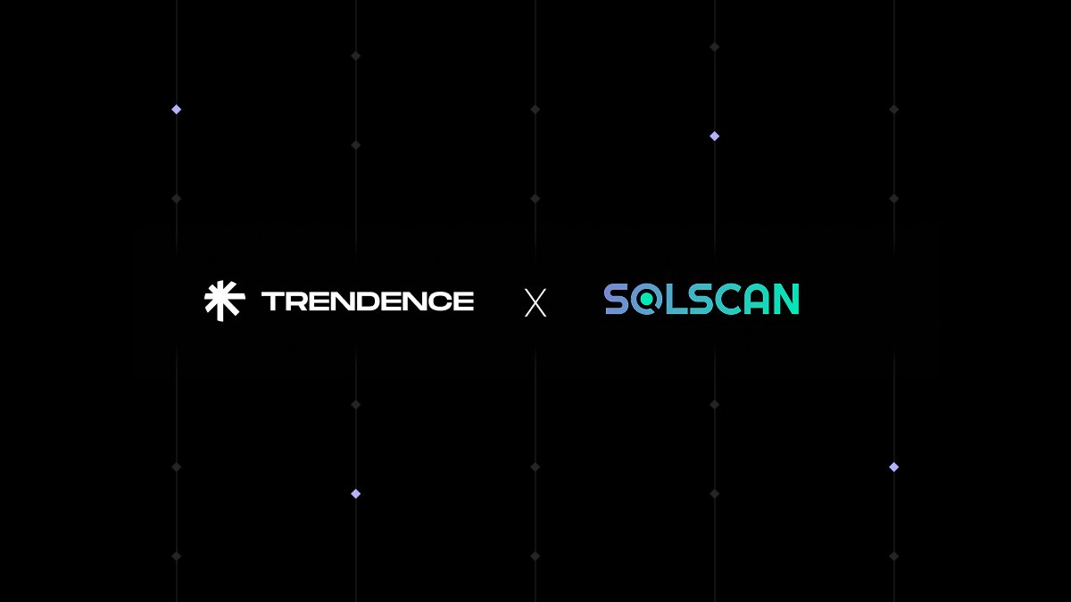 Trendence_'s tweet photo. NEW INTEGRATION: TRENDENCE x SOLSCAN

@solscanofficial is integrated with Trendence. Our Data Layer is now filled with real-time on-chain data from the Solana blockchain. https://t.co/Cat9LOTcZv
