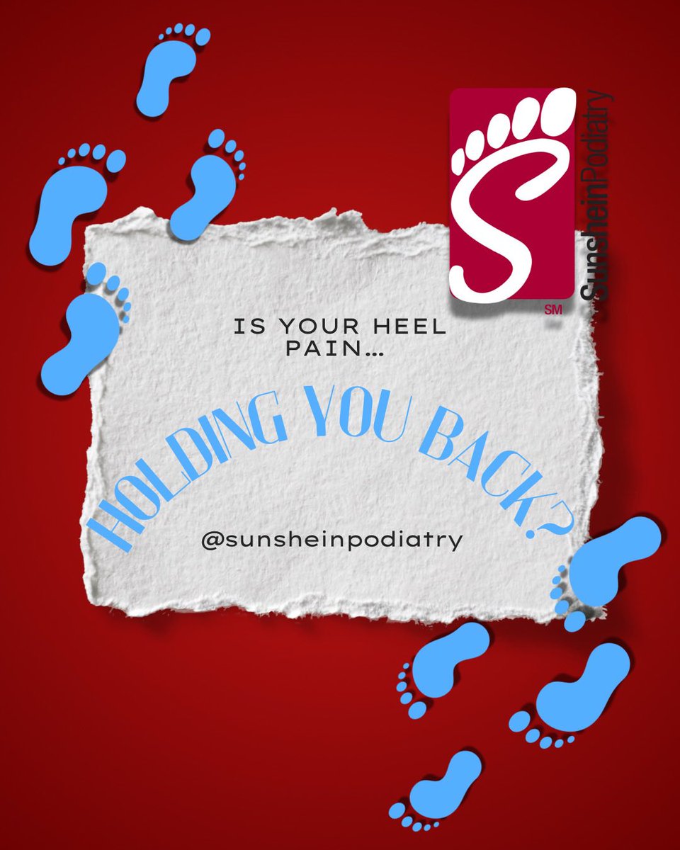 SunsheinPod's tweet photo. Is your heel pain holding you back?
Don’t ignore the discomfort—your feet are trying to tell you something.
Let Sunshein Podiatry help you step into relief.
Follow us for tips, treatments, and support!
@SunsheinPodiatry
#HeelPain #FootCare #Podiatry https://t.co/kTAgqSnPMh