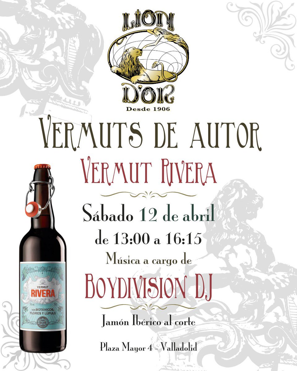 BoydivisionDJ's tweet photo. #sabado #sesiónvermú #LionDOR #Valladolid #Vermut #VermutDeAutor #vermu #vermouth #VermutRivera #PlazaMayor #musica #boydivisiondj #boydivision #dj #alternativemusic #remember #music #sesionvermu #cafeliondor https://t.co/gprVRL4ix7