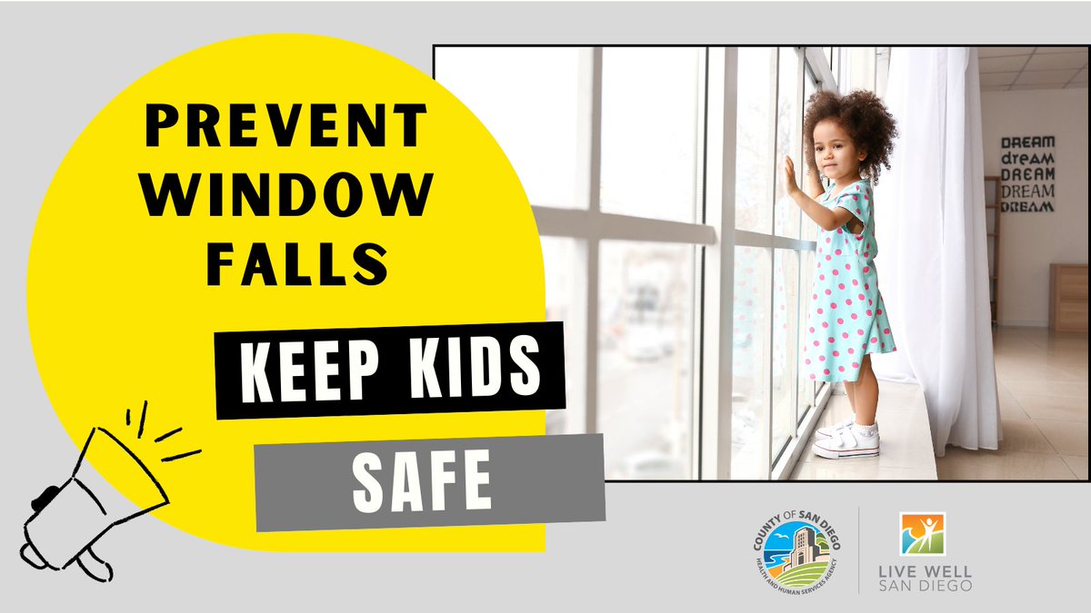 AGCFWB's tweet image. It&apos;s #WindowSafetyWeek! Windows are one of the top five hidden hazards in the home for kids. A screen keeps bugs out, but it can’t keep kids in. For more safety tips: tinyurl.com/k28fhuyz