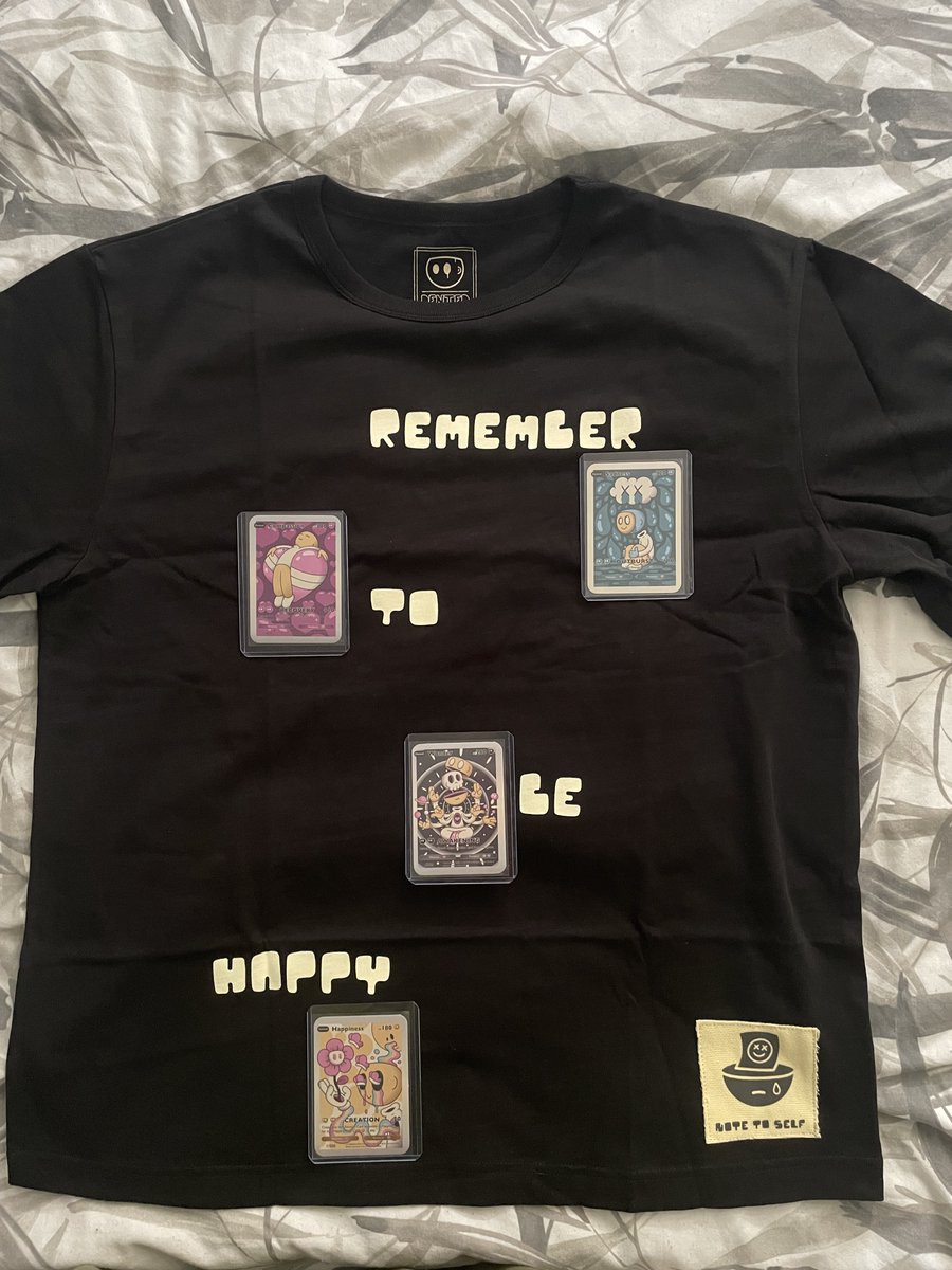JamezSpeaks.eth (@jamezspeaks) on Twitter photo My <a href="/DentedFeelsNFT/">Dented Feels 😶💭</a> tee arrived today!
The quality of this shirt is sublime!
The added touch of the trading cards, especially for a trading card collector, was such a beautiful added touch!
Thank you guys so much! ❤️
I wish I minted more now! My <a href="/DentedFeelsNFT/">Dented Feels 😶💭</a> tee arrived today!
The quality of this shirt is sublime!
The added touch of the trading cards, especially for a trading card collector, was such a beautiful added touch!
Thank you guys so much! ❤️
I wish I minted more now!