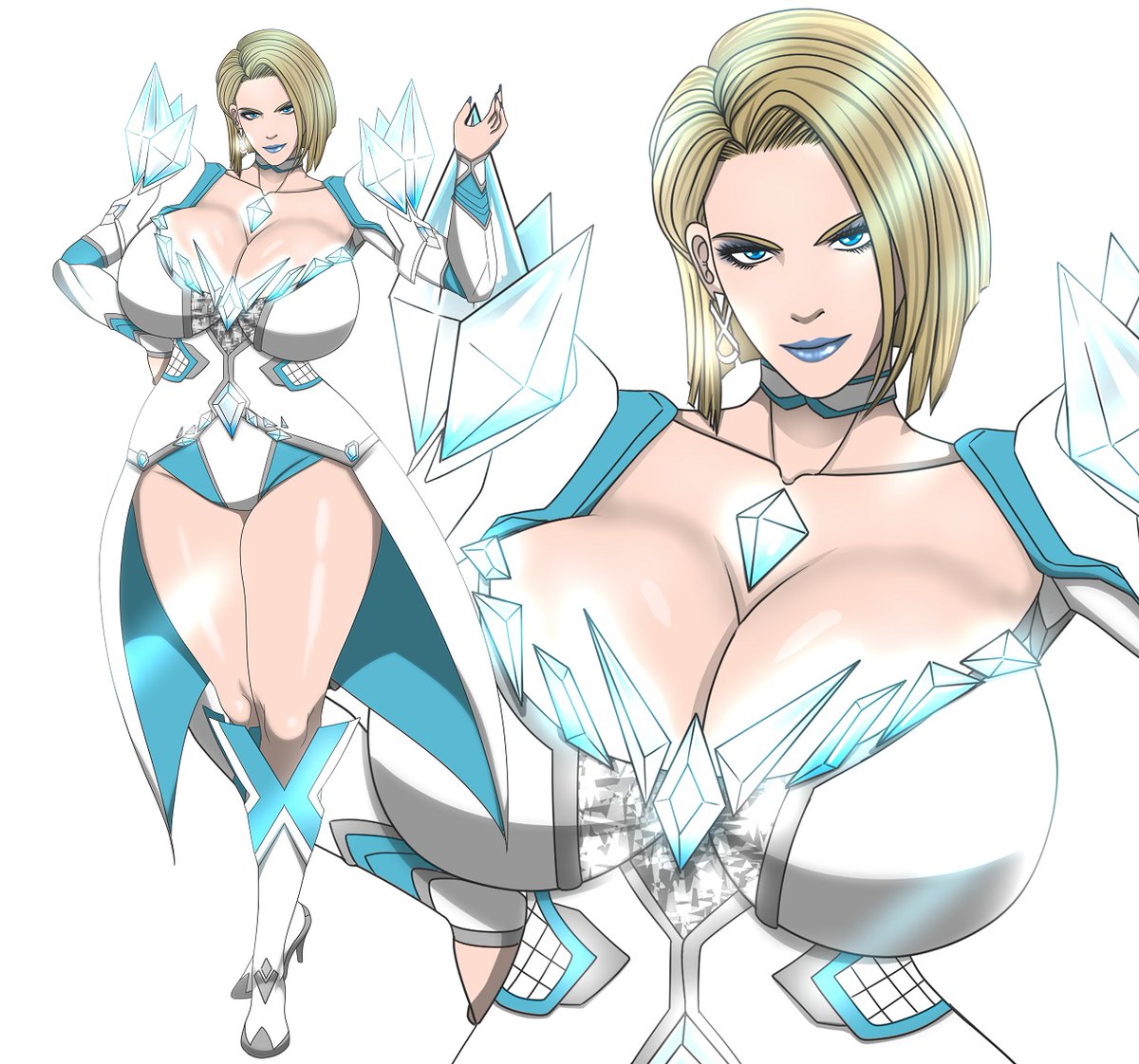 Knell599393's tweet photo. Emma Frost [Marvel Rivals] | Knell #pixiv https://t.co/vsyFyJrxWo https://t.co/cClomKPCWC