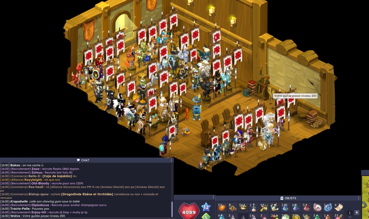 WolvoRaval's tweet photo. Un nouvel objectif de validé pour la guilde Le Conseil des Maîtres! Première place interserveur sur monocompte a up niveau 200 sur Dofus 3 [Dakal]
2ème guilde interserveur (tout serveur confondu) après celle de @DarkFeudala 

@ProTeamOpti @humilityfr @Huzounet @DOFUSfr https://t.co/sV4fPZjj7B