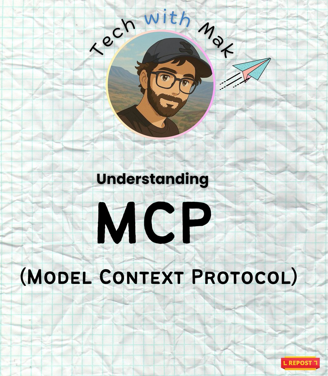 Understand MCP in 15 Points.

1./ MCP stands for Model Context Protocol - a framework that allows AI models to interact with external tools and services.

2./ Developed by Anthropic as a way to extend AI capabilities beyond conversation.

3./ MCP uses a client-server architecture