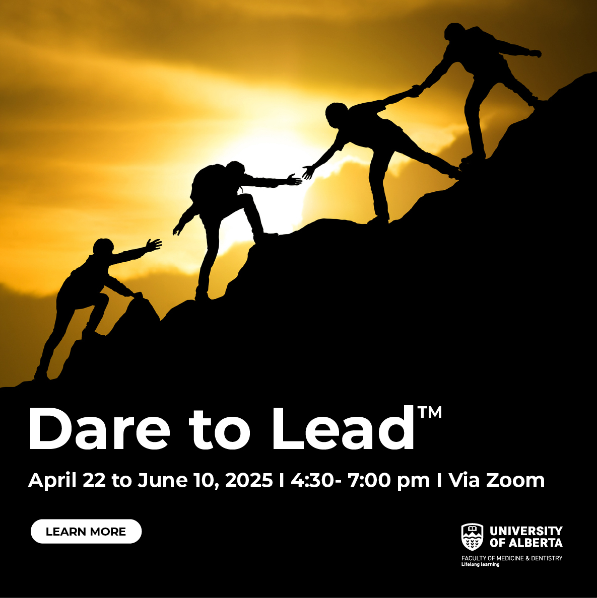 UofAL3's tweet photo. 🚀 The Final Countdown Begins! 🚀

🌟 Dare to Lead™, the groundbreaking leadership course based on Brené Brown’s research, kicks off on April 22nd!

Register now: https://t.co/8RPXNgpqDy

@UAlberta_FoMD @UofA_Econ @UAlbertaREES @UAFamilyMed  @DrShazmaMithani @AntibioticDoc https://t.co/j3F9KWkJ4d