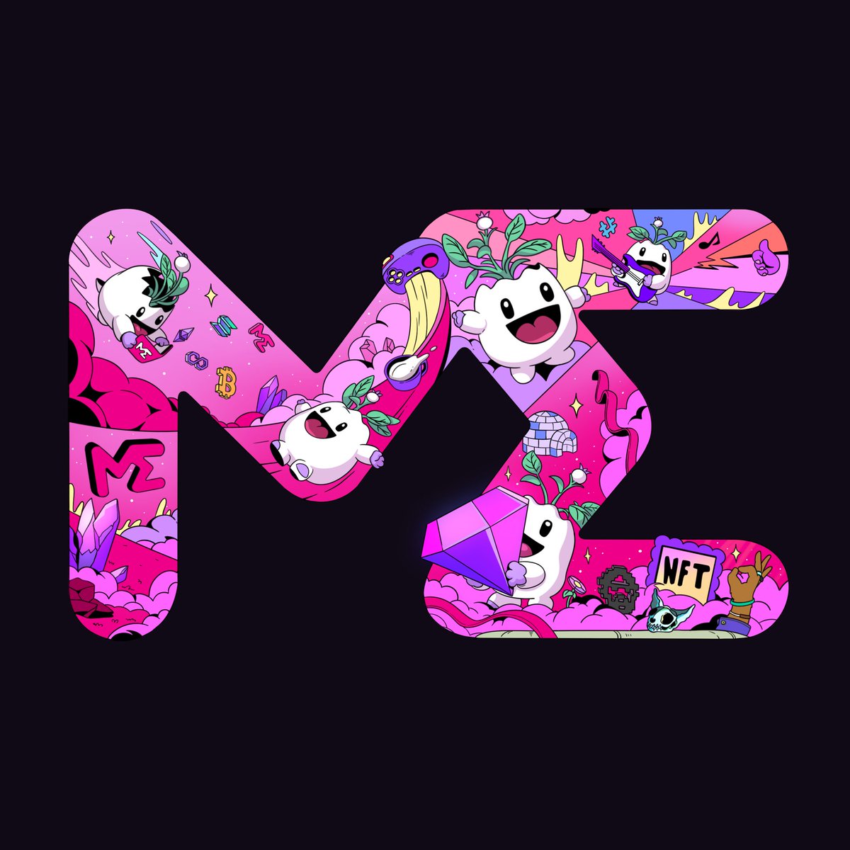 kazi_kiwi's tweet photo. Excited to share my submission for the Magic Eden custom logo! 

I’ve visualized my take on a vibrant, colorful world of Magic Eden- full of imagination and energy 💖

@MagicEdenComm
#MeLogoBounty https://t.co/UK8hwdYS0Y