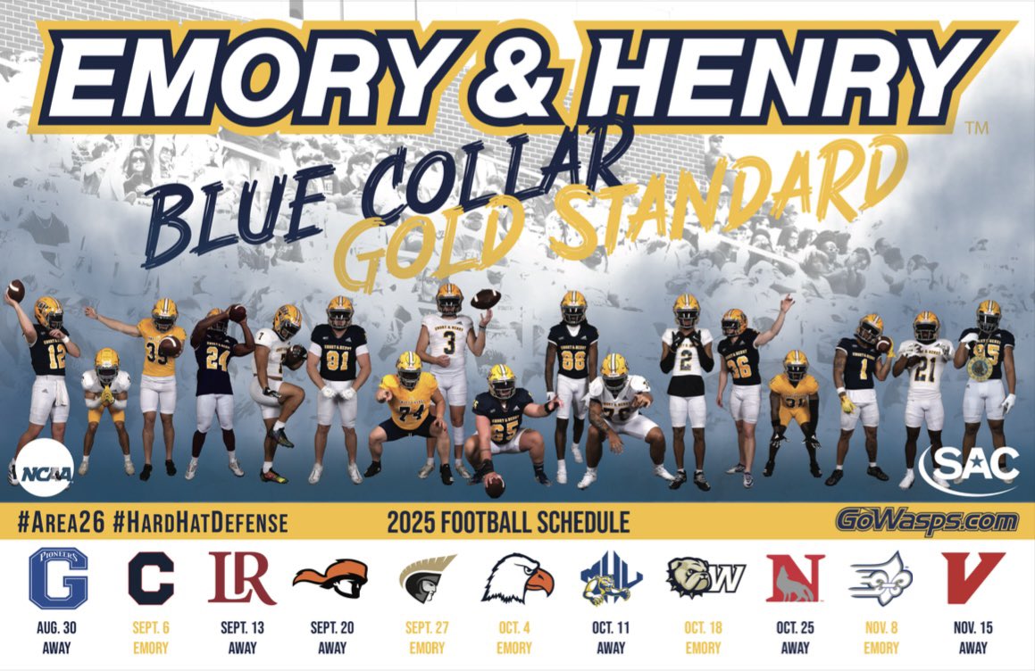 E&H Football (@emoryhenry_fb) on Twitter photo ๐๐๐๐ ๐จ๐ป๐ฑ๐ฒ๐ฟ ๐ฐ๐ด ๐๐ผ๐๐ฟ๐ ๐๐๐ฎ๐ ๐๐ฟ๐ผ๐บ ๐ข๐๐ฟ ๐ฐ๐๐ต ๐๐ป๐ป๐๐ฎ๐น ๐๐น๐๐ฒ & ๐๐ผ๐น๐ฑ ๐ฆ๐ฝ๐ฟ๐ถ๐ป๐ด ๐๐ฎ๐บ๐ฒโผ๏ธ
๐๐๐ ๐ ๐จ๐ช๐ง๐ ๐ฉ๐ค ๐๐ง๐๐ ๐ ๐ฅ๐ค๐จ๐ฉ๐๐ง & ๐๐๐ฉ ๐๐ฉ ๐จ๐๐๐ฃ๐๐ ๐๐ฎ ๐ฎ๐ค๐ช๐ง ๐๐๐ซ๐ค๐ง๐๐ฉ๐ ๐๐๐จ๐ฅ๐จ โ๏ธ
#GoWasps
#BlueCollarGoldStandard ๐๐๐๐ ๐จ๐ป๐ฑ๐ฒ๐ฟ ๐ฐ๐ด ๐๐ผ๐๐ฟ๐ ๐๐๐ฎ๐ ๐๐ฟ๐ผ๐บ ๐ข๐๐ฟ ๐ฐ๐๐ต ๐๐ป๐ป๐๐ฎ๐น ๐๐น๐๐ฒ & ๐๐ผ๐น๐ฑ ๐ฆ๐ฝ๐ฟ๐ถ๐ป๐ด ๐๐ฎ๐บ๐ฒโผ๏ธ
๐๐๐ ๐ ๐จ๐ช๐ง๐ ๐ฉ๐ค ๐๐ง๐๐ ๐ ๐ฅ๐ค๐จ๐ฉ๐๐ง & ๐๐๐ฉ ๐๐ฉ ๐จ๐๐๐ฃ๐๐ ๐๐ฎ ๐ฎ๐ค๐ช๐ง ๐๐๐ซ๐ค๐ง๐๐ฉ๐ ๐๐๐จ๐ฅ๐จ โ๏ธ
#GoWasps
#BlueCollarGoldStandard