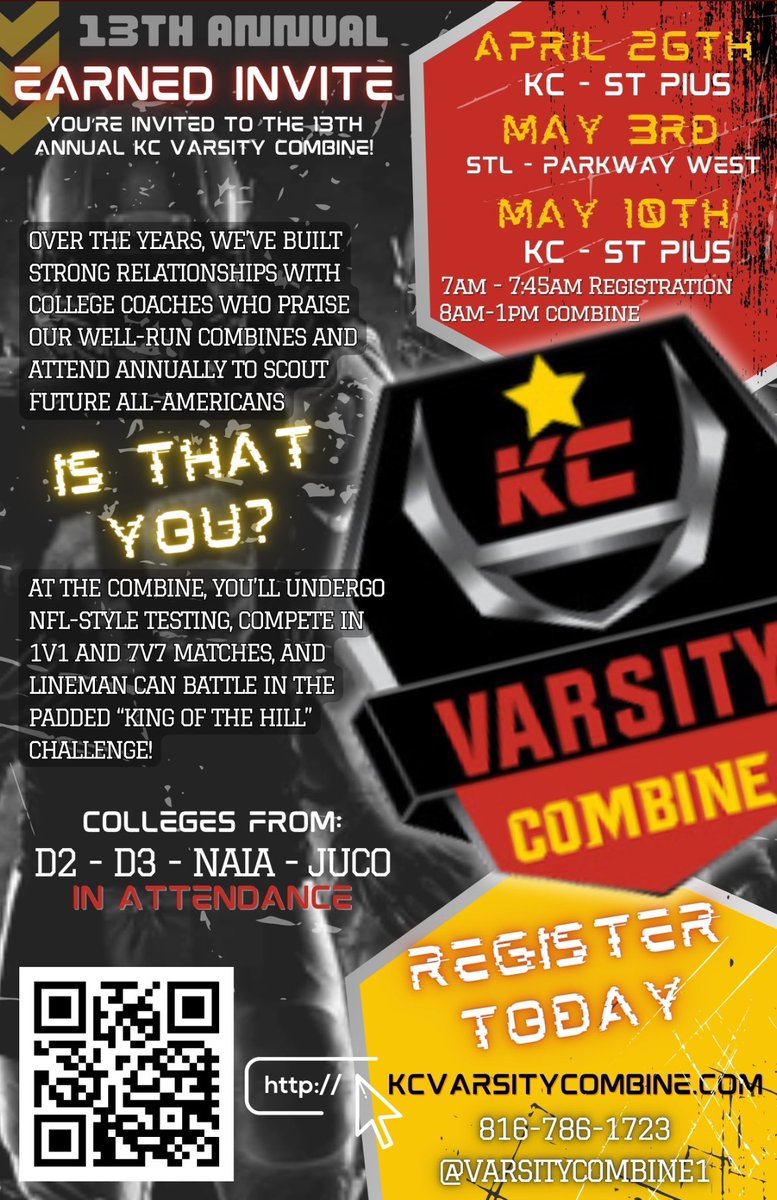 davis_nels's tweet photo. Thanks for the combine invite @Varsitycombine1 @LevelUp7on7 @BlaineStepanek @PrepRedzoneIA @Rivals @sixstarfootball https://t.co/KlVIFs9ZYb
