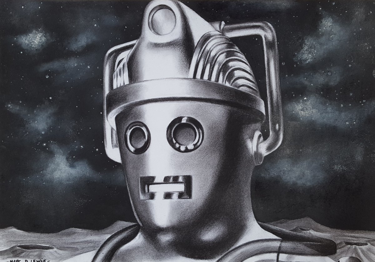 MarcDLewisArt's tweet photo. YOU BELONG TO US!! 🤖
Original A3 Charcoal Drawing up for auction on eBay
https://t.co/3Gw8sGgjHQ

#DoctorWho #Cyberman #TheMoonbase #DrWho #Charcoal #Drawing #Illustration #Art https://t.co/lqDn5ZZdgo