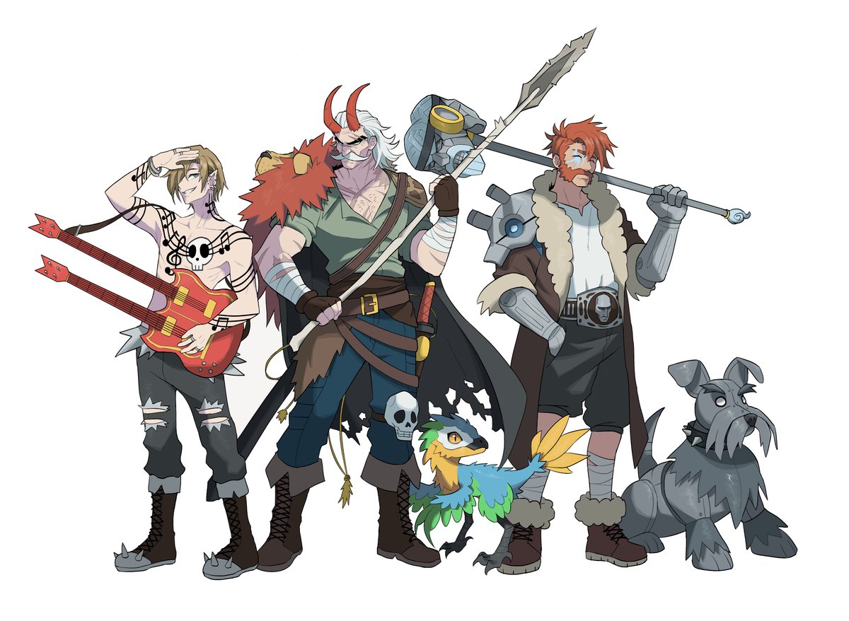 Hataaoh's tweet photo. Algumas commissions de D&amp;D que fiz para uma galera gringa recentemente https://t.co/73JzcqWrj9