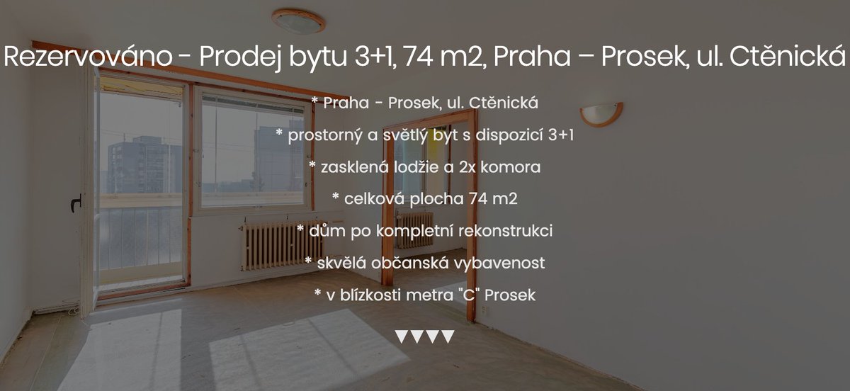 Prochazkamakler's tweet photo. Další úspěšná rezervace! 🏡
Byt na Proseku už má svého nového majitele – a já opět potvrdil, že když prodáváte s profesionálem, jde to rychle a efektivně.
💼 Pracuji jinak než většina. Nabízím realitní služby, které mají smysl – a výsledky mluví za vše. https://t.co/I5zy0c2Q4i