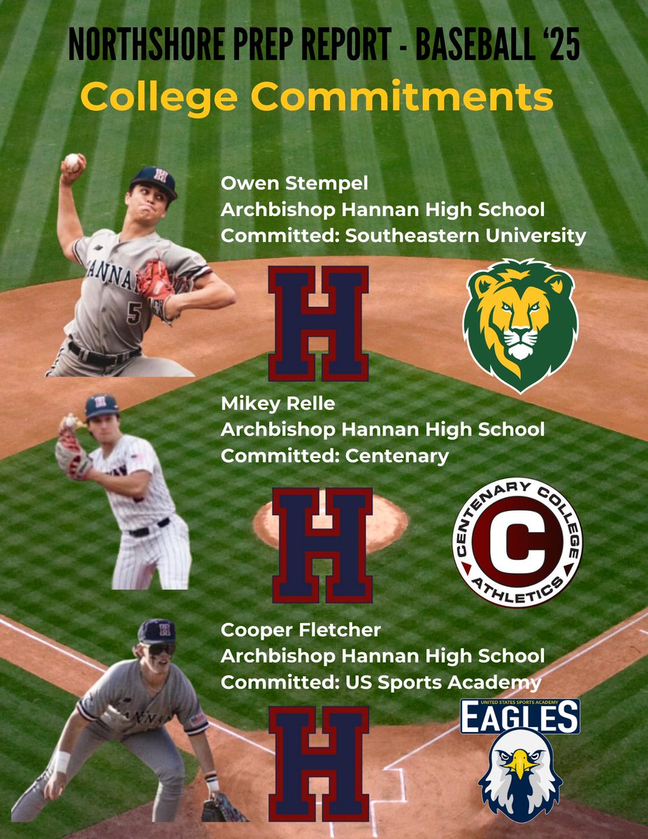 NorthshorePrepR's tweet photo. BASEBALL ⚾️⚾️⚾️

COLLEGE COMMITMENTS

As we continue to highlight the Northshore, this was fun! Not only does it show how much talent is in the area, but there will many more names to add to this soon! There are a lot of uncommited talented players!

If you have any updates, let us know. We will continue to add to this list.