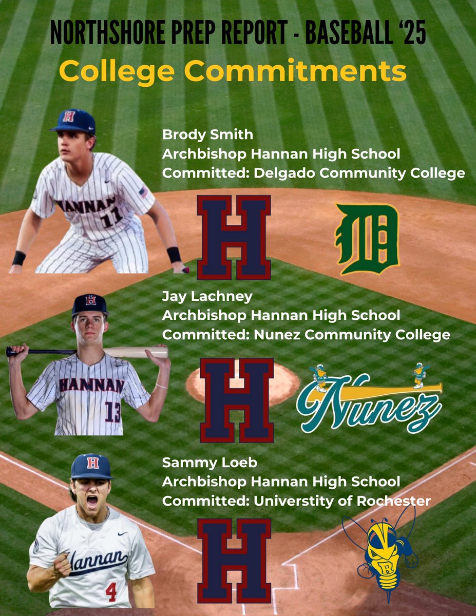NorthshorePrepR's tweet photo. BASEBALL ⚾️⚾️⚾️

COLLEGE COMMITMENTS

As we continue to highlight the Northshore, this was fun! Not only does it show how much talent is in the area, but there will many more names to add to this soon! There are a lot of uncommited talented players!

If you have any updates, let us know. We will continue to add to this list.