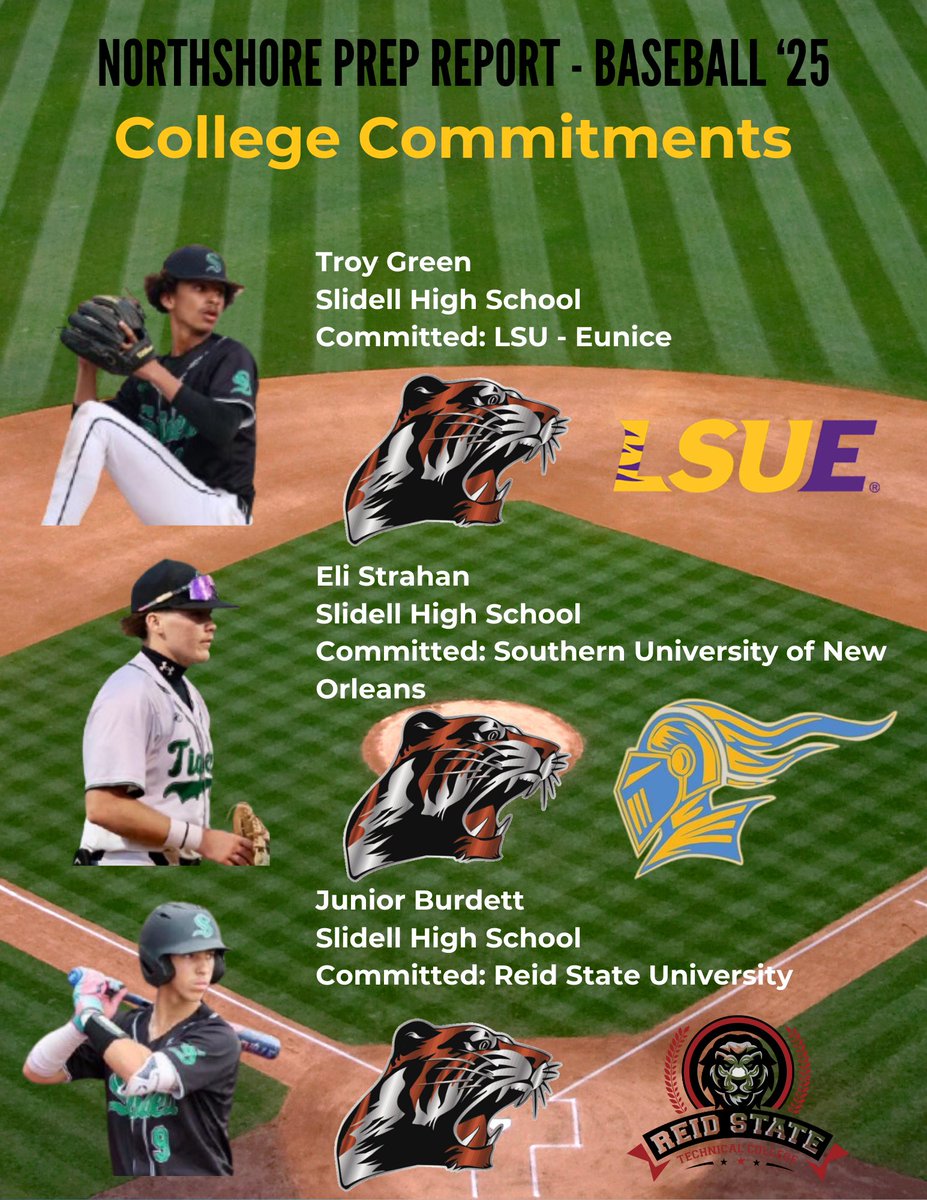 NorthshorePrepR's tweet photo. BASEBALL ⚾️⚾️⚾️

COLLEGE COMMITMENTS

As we continue to highlight the Northshore, this was fun! Not only does it show how much talent is in the area, but there will many more names to add to this soon! There are a lot of uncommited talented players!

If you have any updates, let us know. We will continue to add to this list.