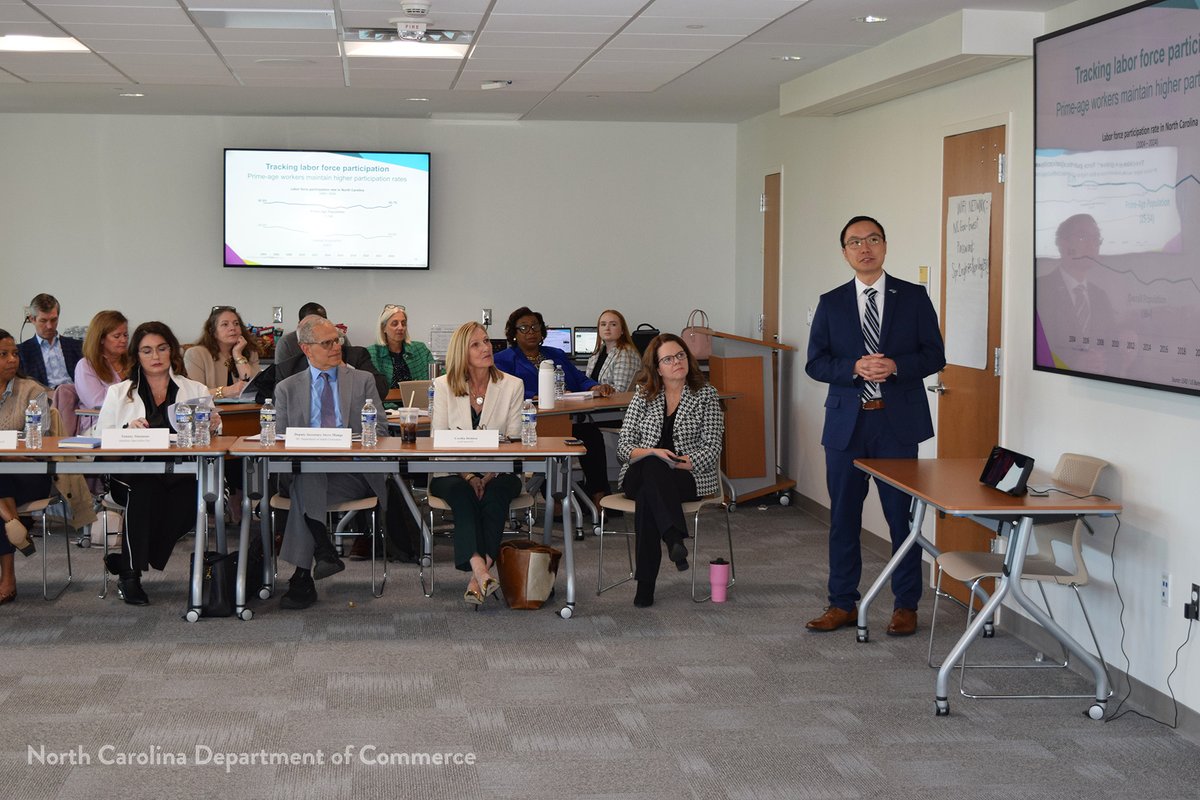 ncworkforce's tweet image. Governor Josh Stein’s new Council on Workforce and #Apprenticeships held its first meeting yesterday in Raleigh, bringing together state officials, education leaders, employers &amp;amp; other stakeholders. Read more: commerce.nc.gov/news/press-rel… 
#NCWorks #WorkBasedLearning