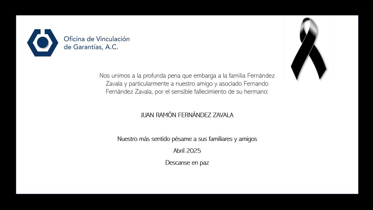 Un abrazo a nuestro amigo Fernando Fernández Zavala.