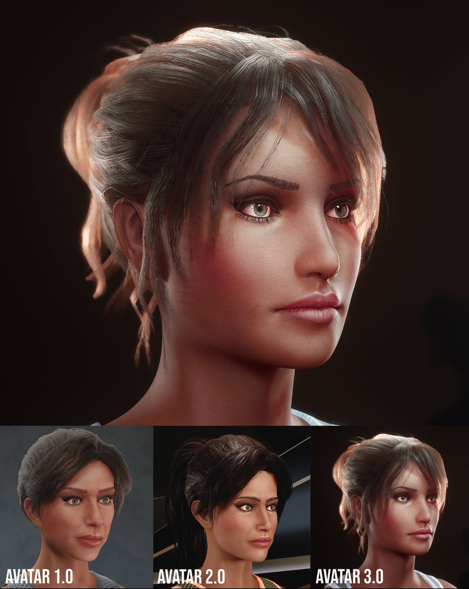 Avatar 3.0 is a major upgrade in fidelity and performance. It features smoother animation ✨, improved aesthetics 🎨, more creative control, and a simplified creation process. Currently in development 🛠️.