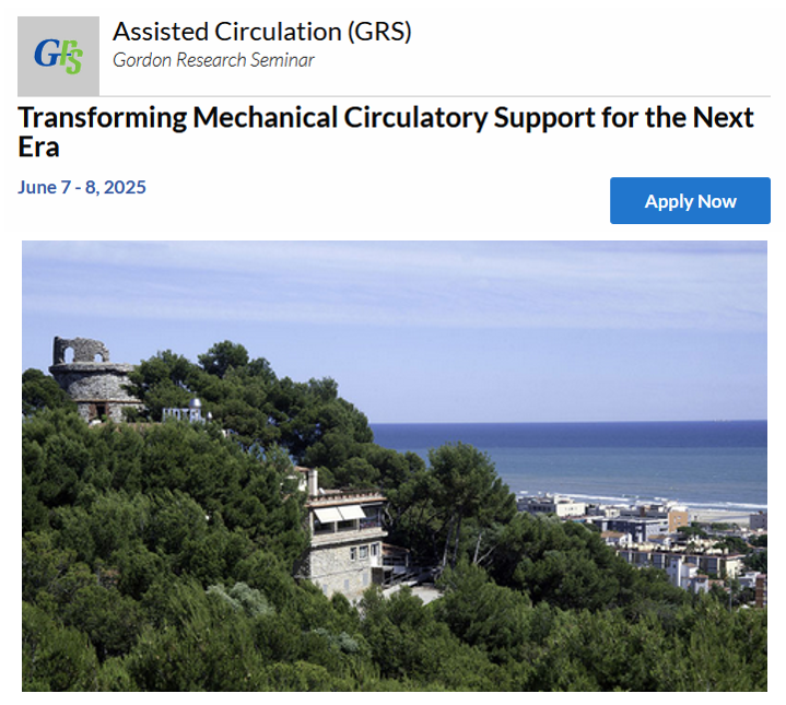 The GRS on Assisted Circulation is coming up soon! Check out the program 👉 grc.org/assisted-circu…
💡If you haven’t applied yet, there’s still time — the deadline is May 10. 
🙏Reposts appreciated!