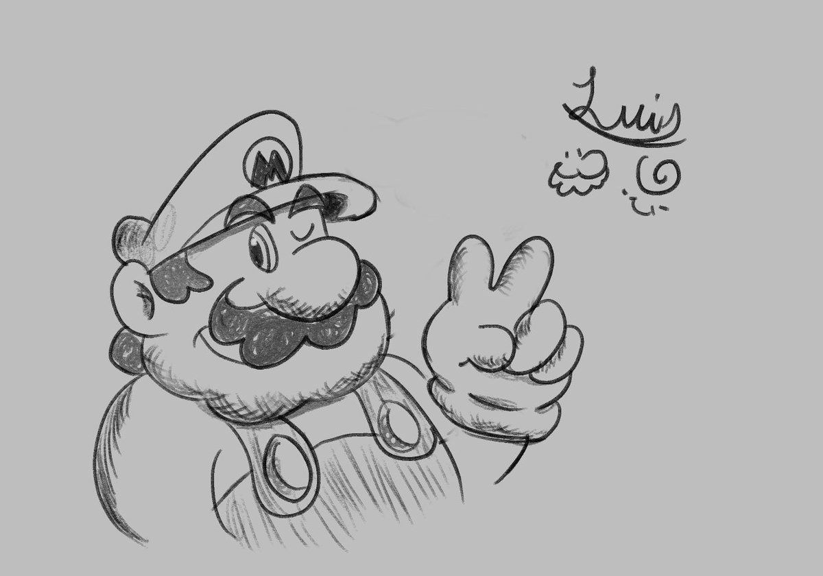 shadowplumber24's tweet image. Before I take another break from posting art, have one more Mario lol